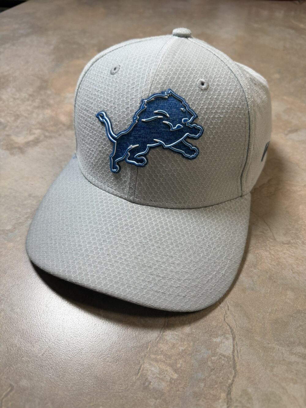 New Era 39THIRTY Detroit Lions NFL Flexfit Cap Hat Gray/Blue S/M